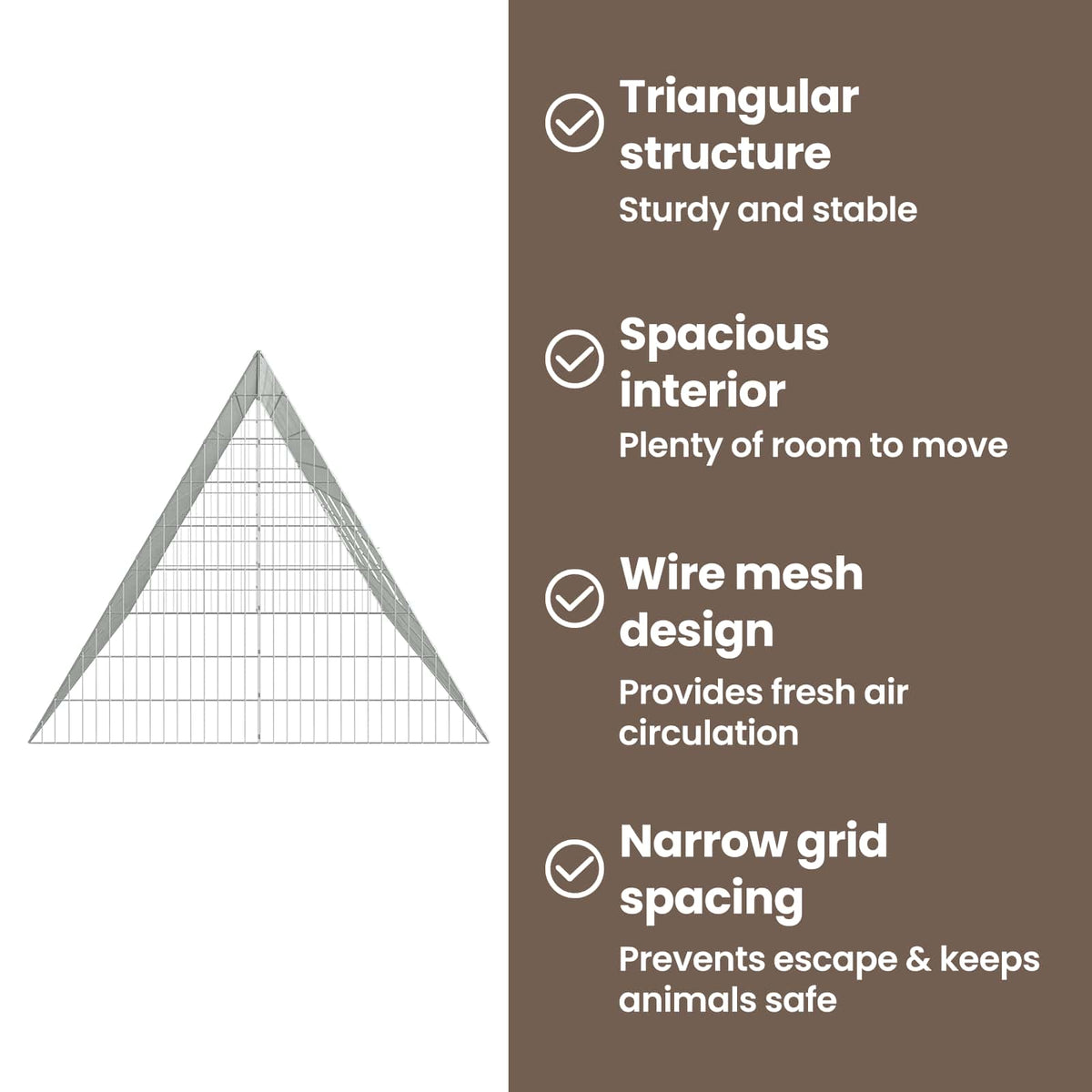 Chicken Cage Silver 430 x 100 x 85 cm Galvanised Steel