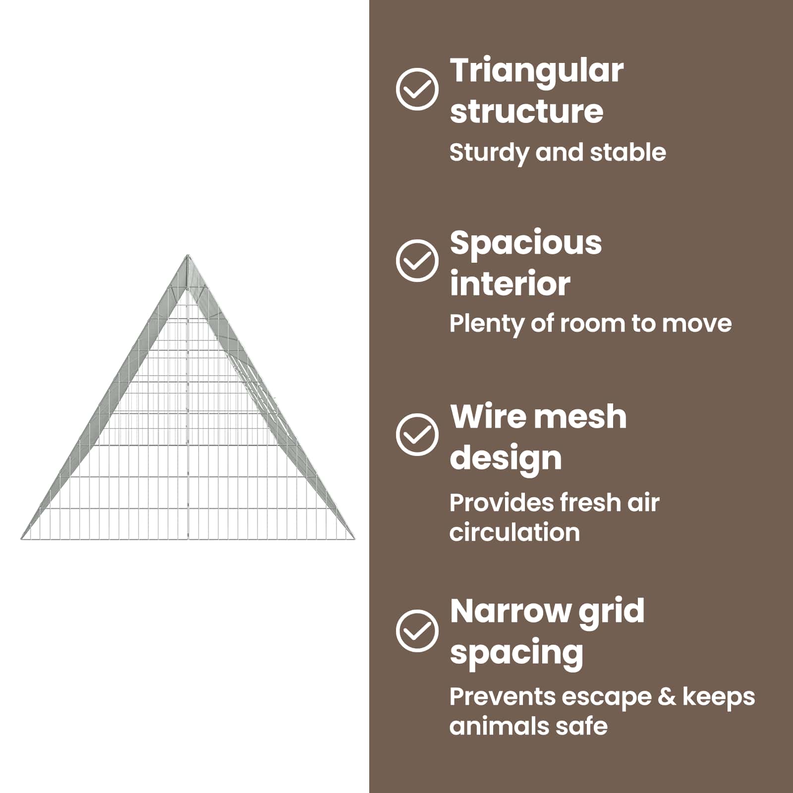Chicken Cage Silver 430 x 100 x 85 cm Galvanised Steel