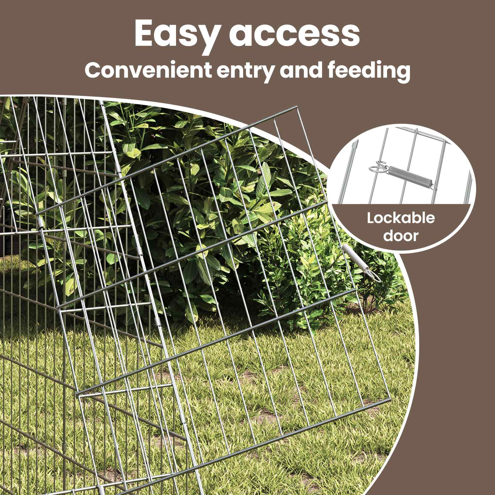 Chicken Cage Silver 430 x 100 x 85 cm Galvanised Steel