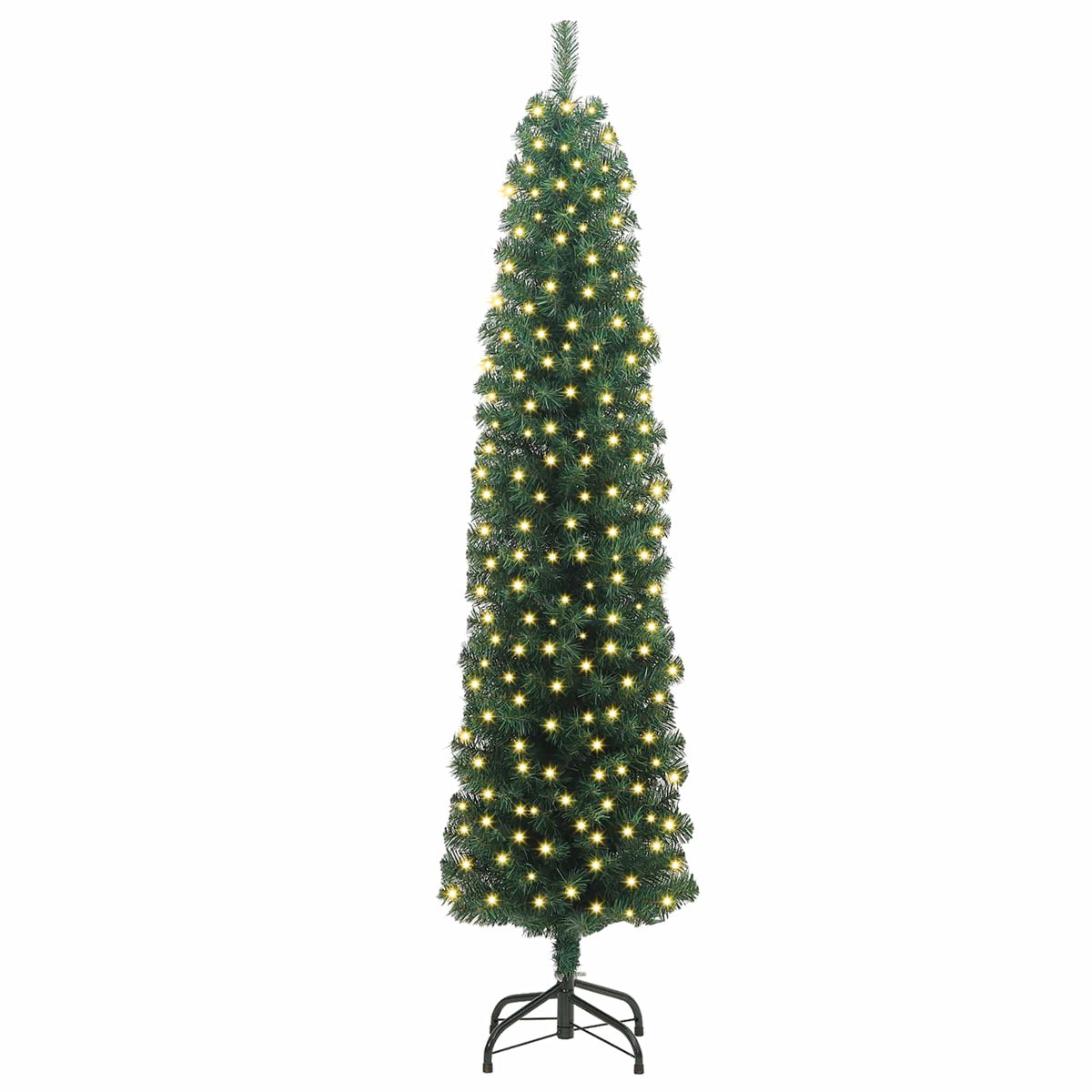 Artificial Christmas Tree with 300 LEDs with Stand Green 180 cm