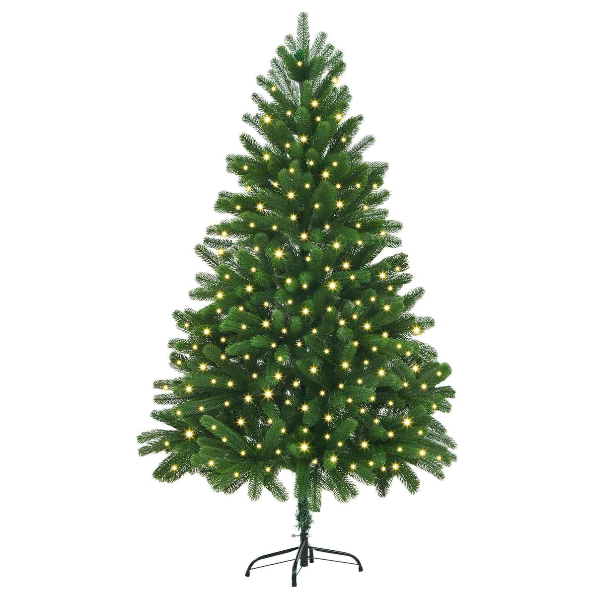 Christmas Tree with 300 LEDs with Stand Green 180 cm PE