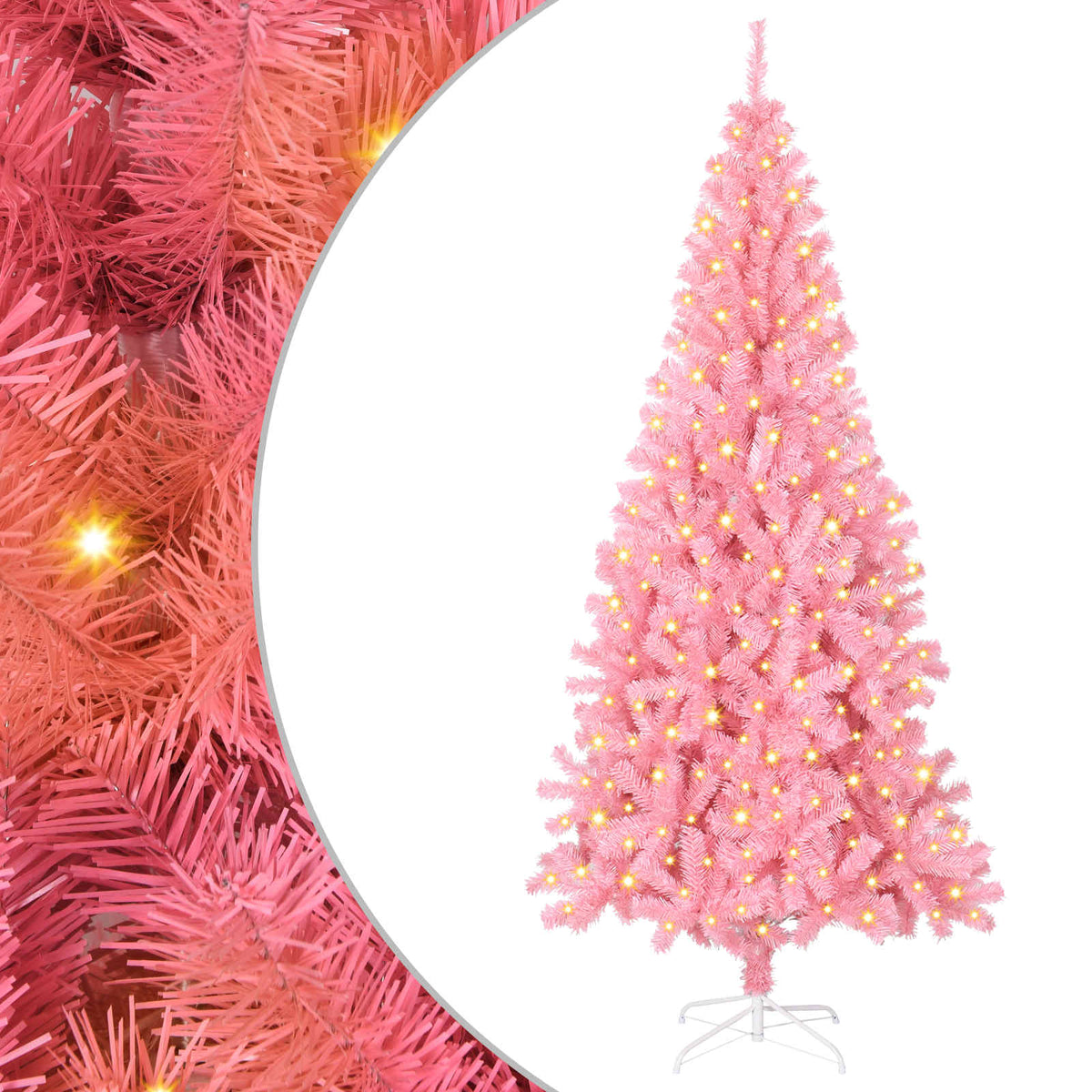 Christmas Tree Pink 180 cm PVC