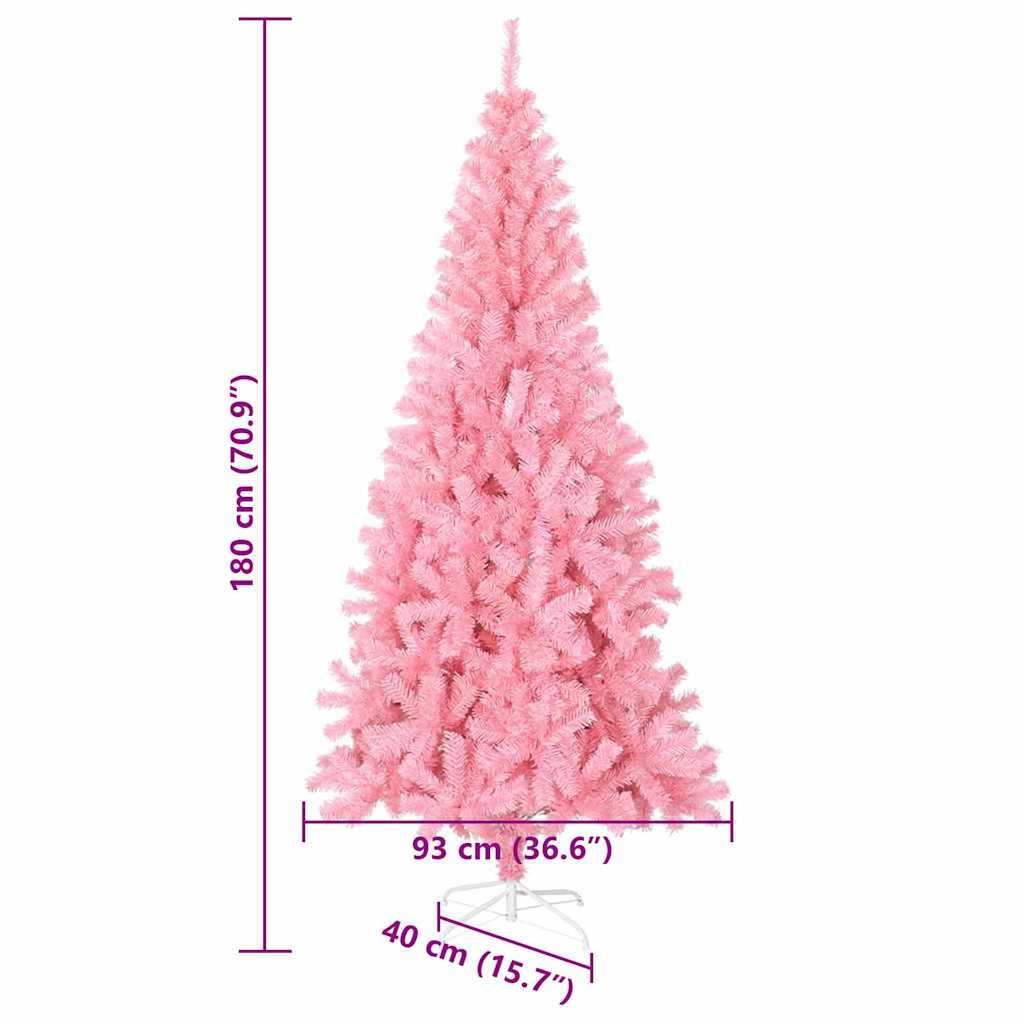 Christmas Tree Pink 180 cm PVC