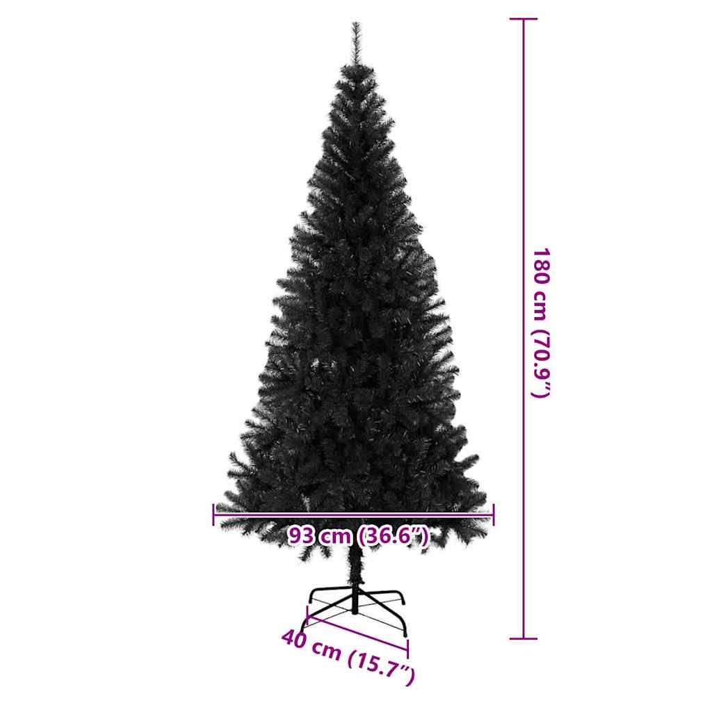 Christmas Tree Black 180 cm PVC