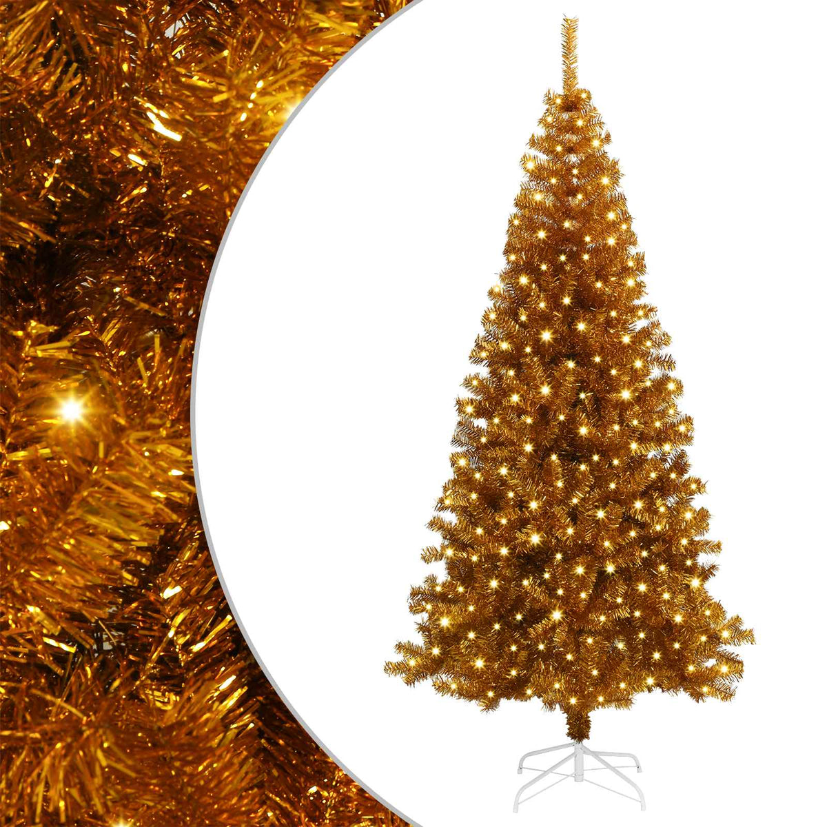 Christmas Tree Gold 180 cm PET