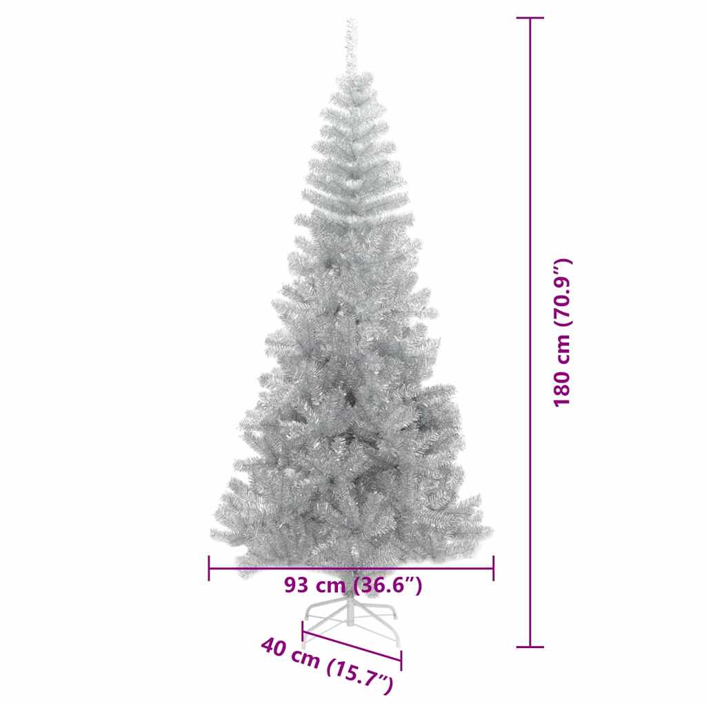 Christmas Tree Silver 180 cm PET