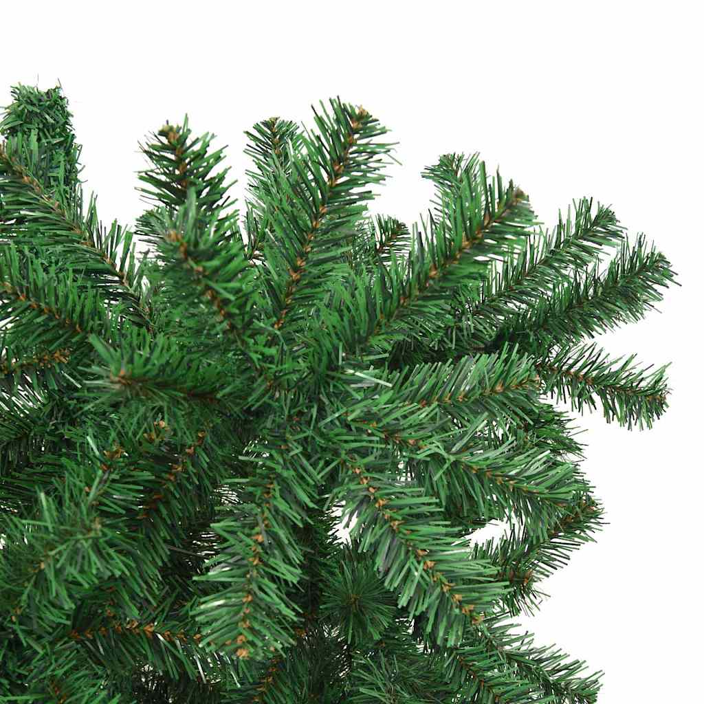 Upside-down Artificial Pre-lit Christmas Tree Green 180 cm PVC
