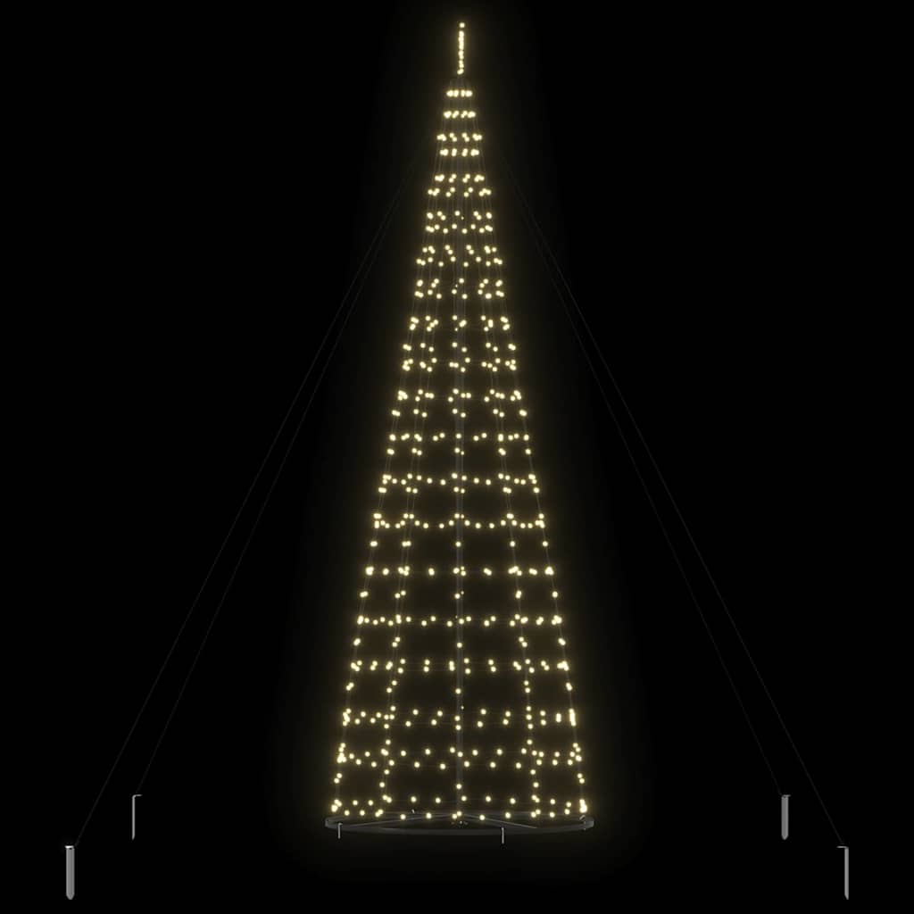 LED Christmas Tree Warm White 138 x 138 x 400 cm Iron