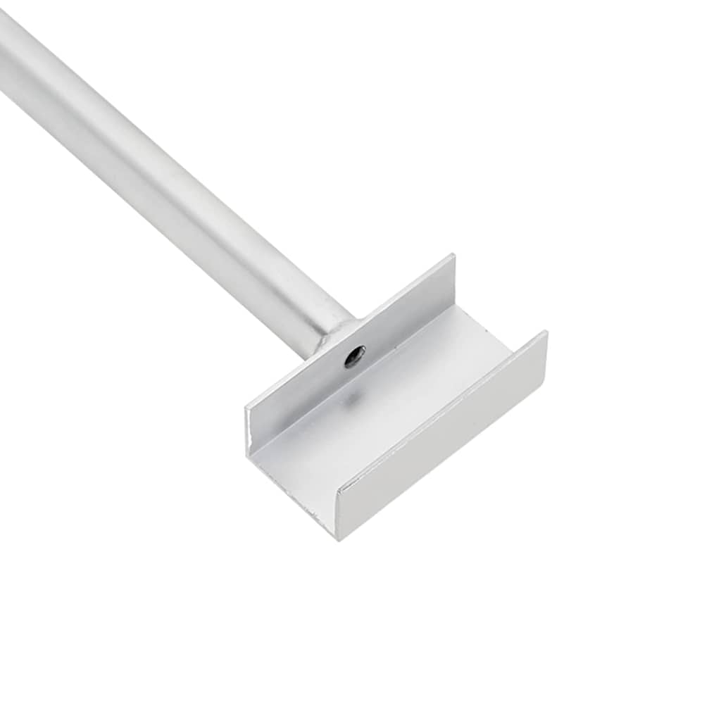 Tarpaulin Bracket for Trailers 2 pcs Silver 102-155 cm Aluminum