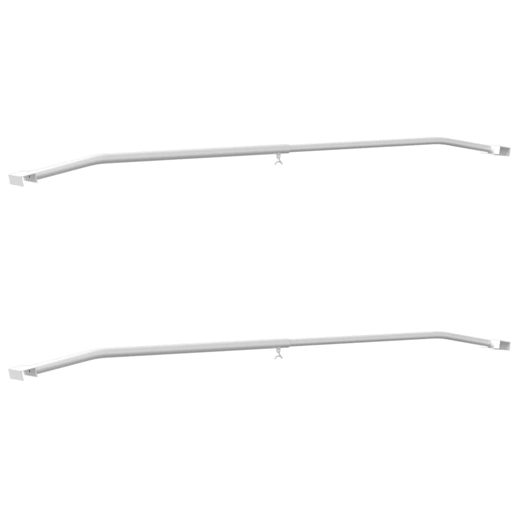 Tarpaulin Bracket for Trailers 2 pcs Silver 102-155 cm Aluminum