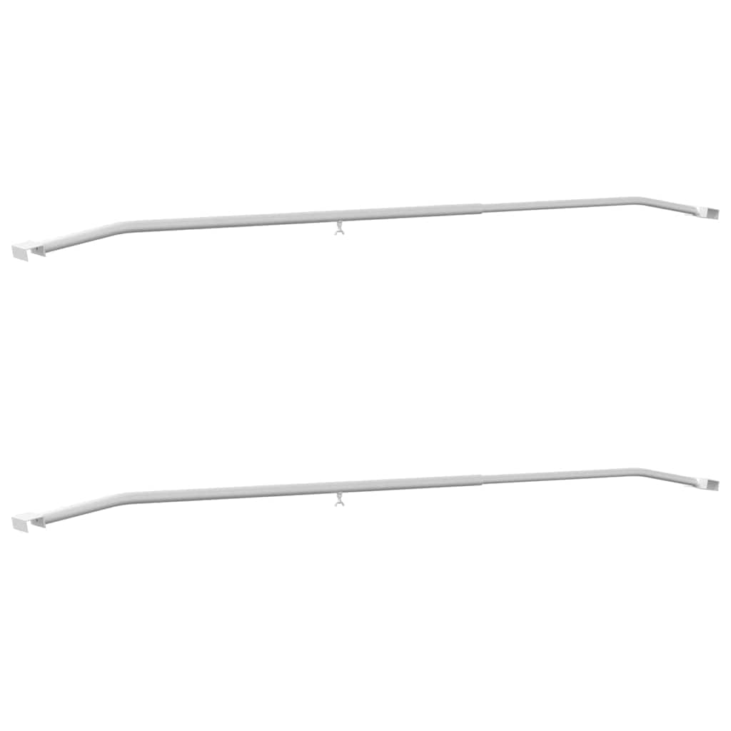 Tarpaulin Bracket for Trailers 2 pcs Silver 136-218 cm Aluminum