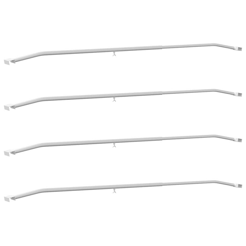 Tarpaulin Bracket for Trailers 4 pcs Silver 136-218 cm Aluminum