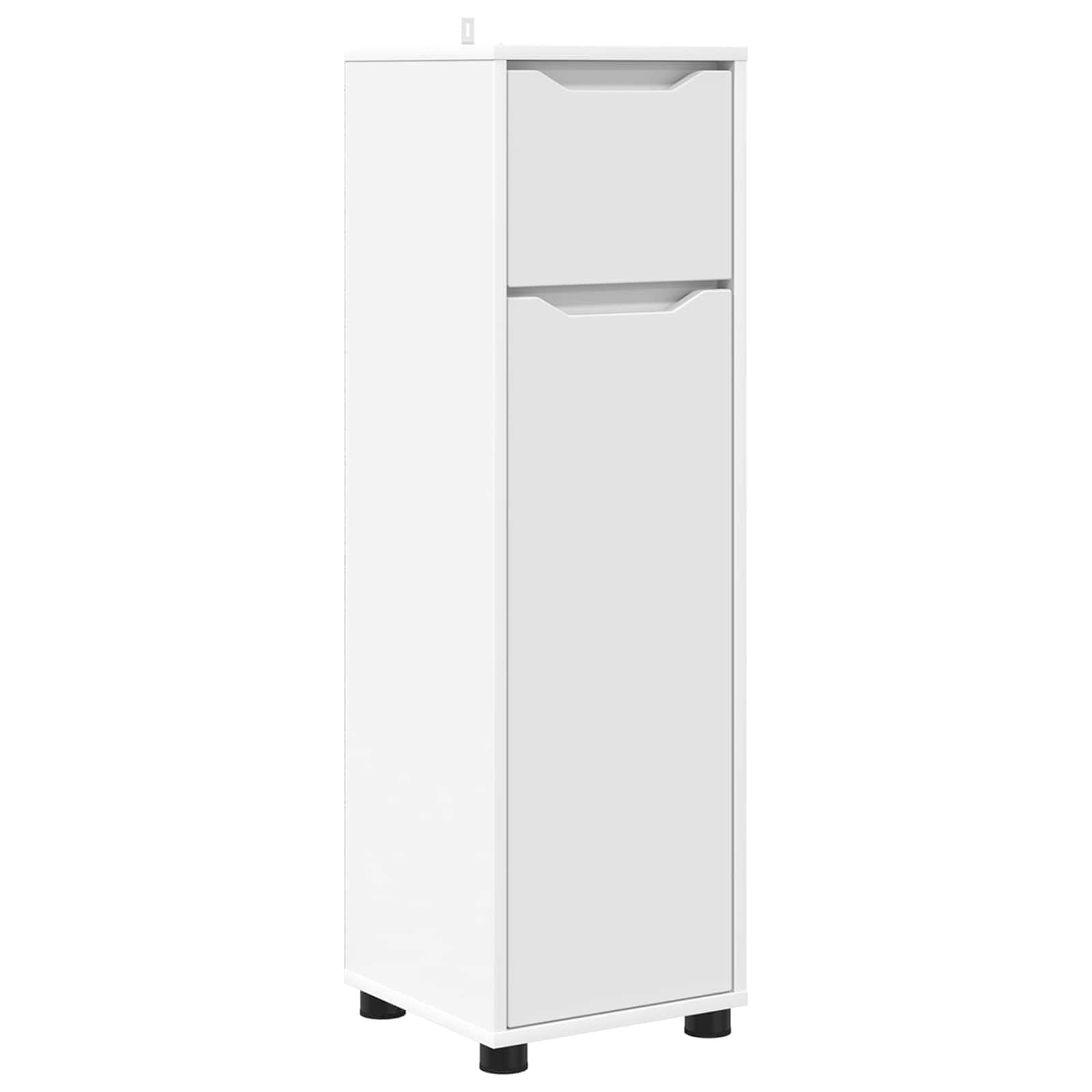 Bathroom Cabinet White 30.5 x 30 x 101 cm Engineered Wood