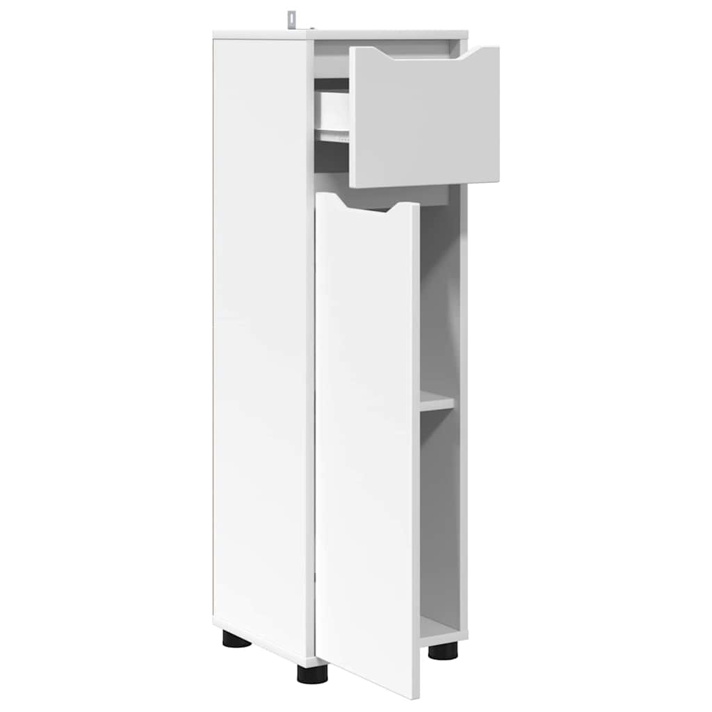 Bathroom Cabinet White 30.5 x 30 x 101 cm Engineered Wood
