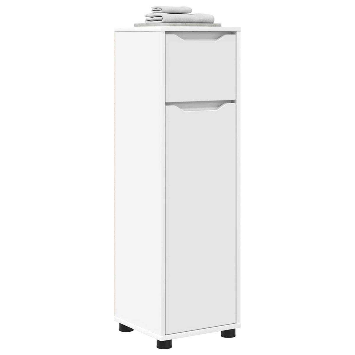 Bathroom Cabinet White 30.5 x 30 x 101 cm Engineered Wood
