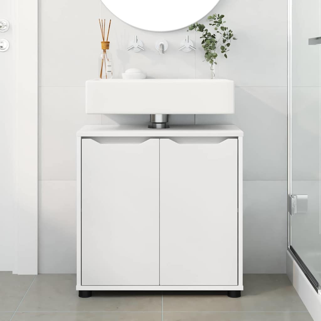 Bathroom Basin Cabinet White 60 x 30 x 60 cm Engineered Wood