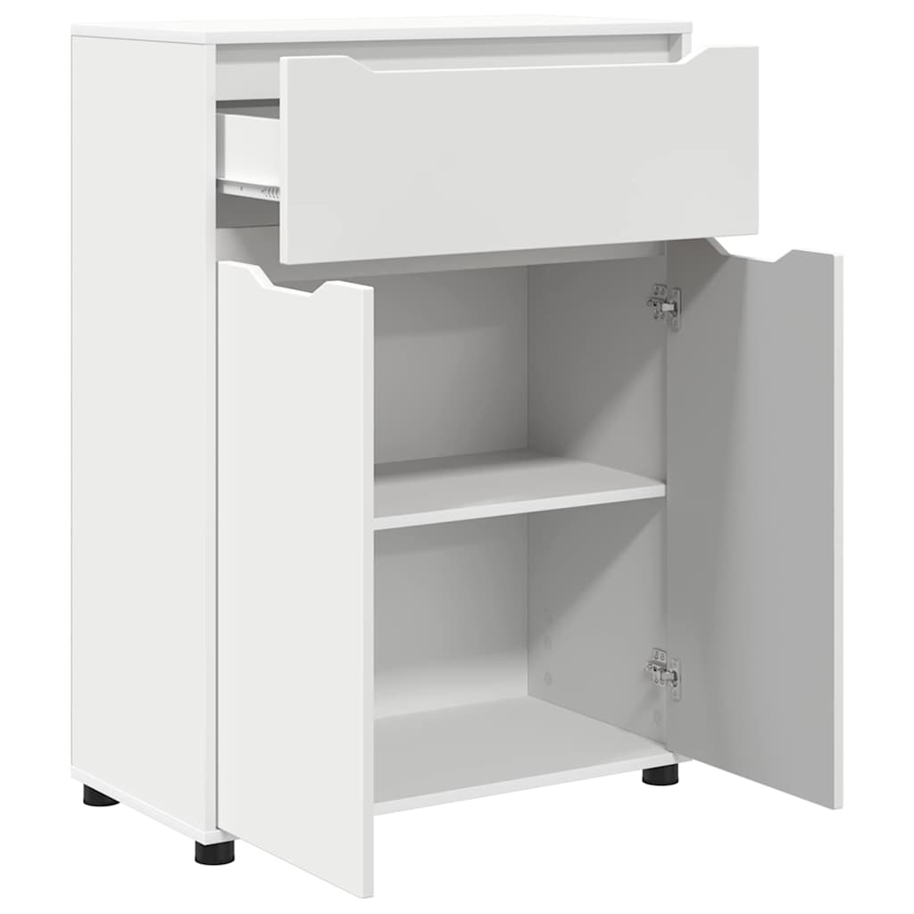 Bathroom Cabinet White 72.5 x 36.5 x 100 cm Engineered Wood