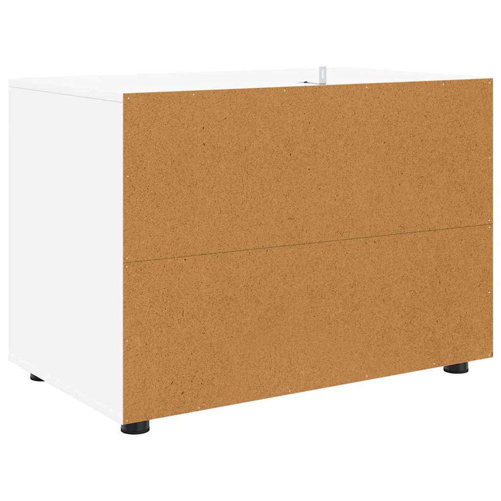 Storage Cabinet White 80 x 48 x 57 cm Engineered Wood