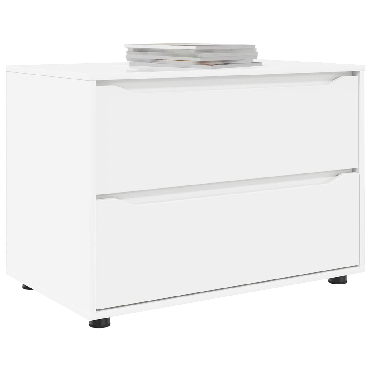 Storage Cabinet 80 x 48 x 57 cm Engineered Wood White