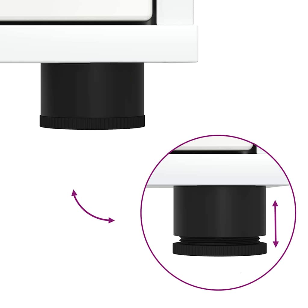 Storage Cabinet White 40 x 48 x 57 cm Engineered Wood