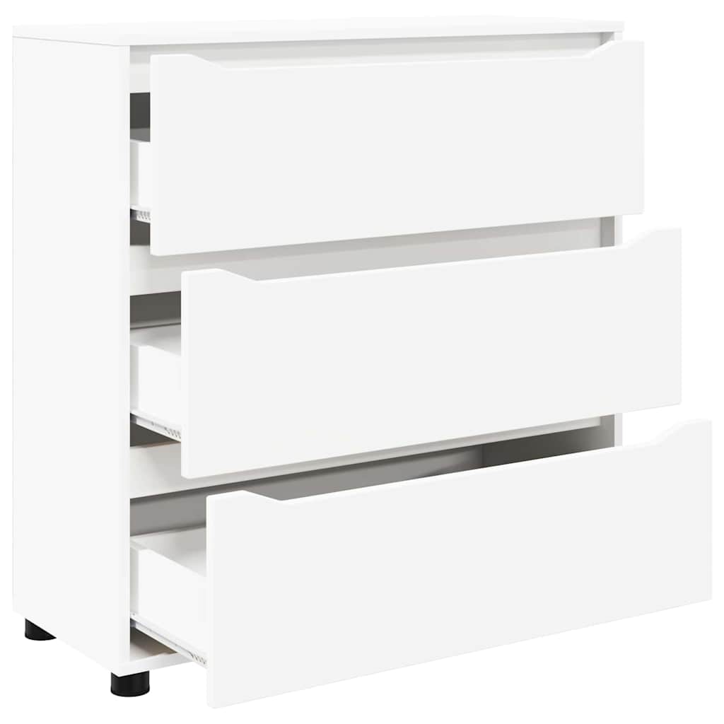 Storage Cabinet White 80 x 31 x 81 cm Engineered Wood