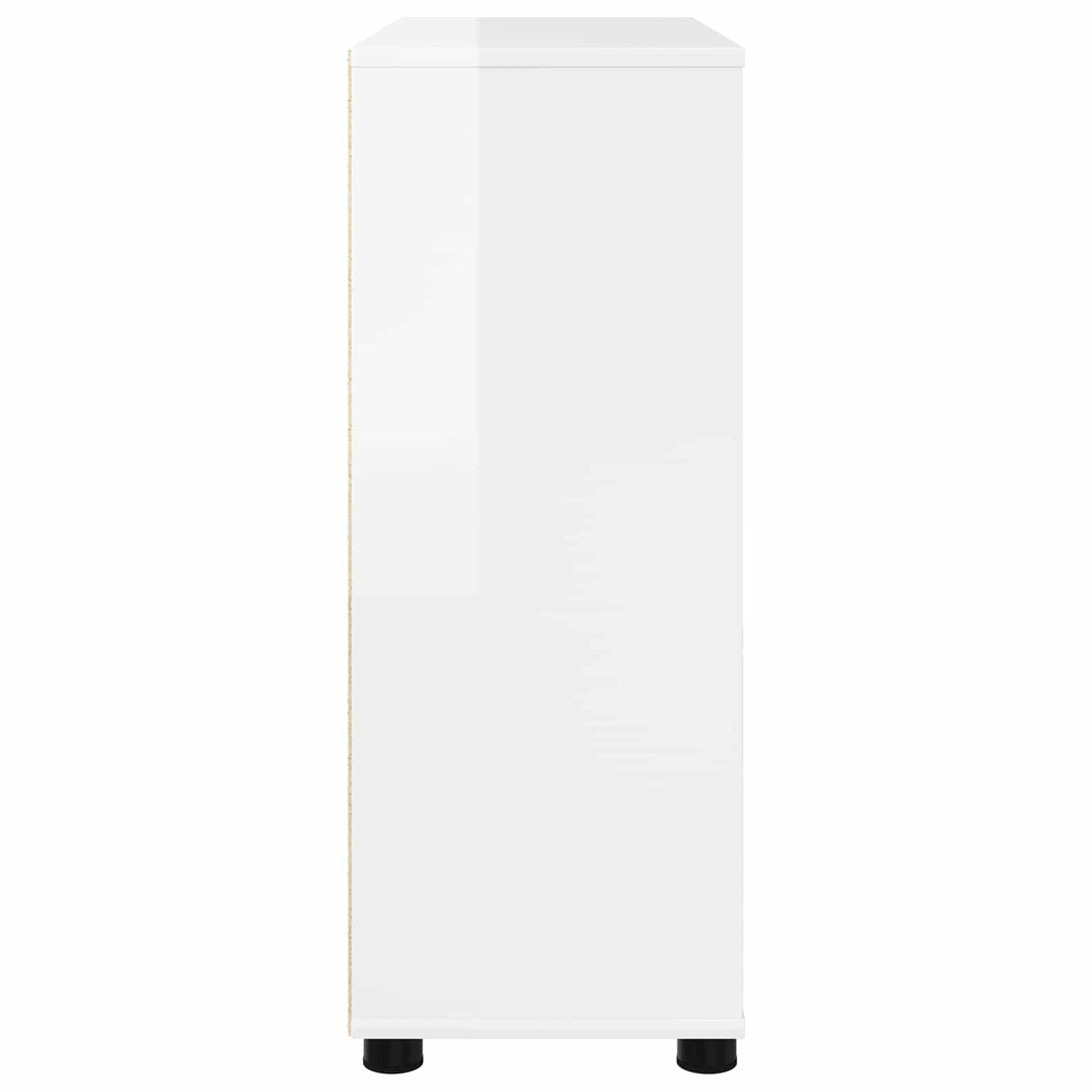 Storage Cabinet High Gloss White 80 x 31 x 81 cm