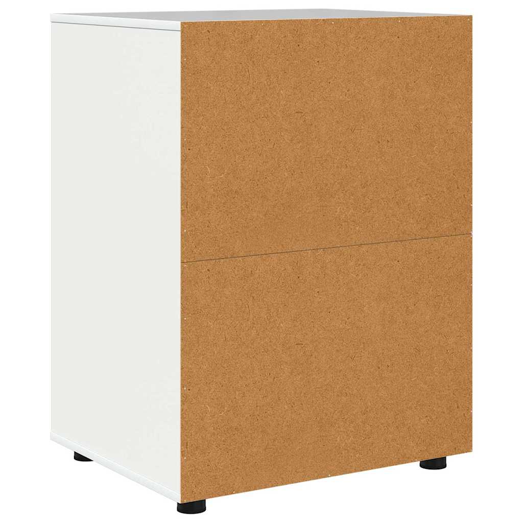 Storage Cabinet High Gloss White 60 x 48 x 81 cm