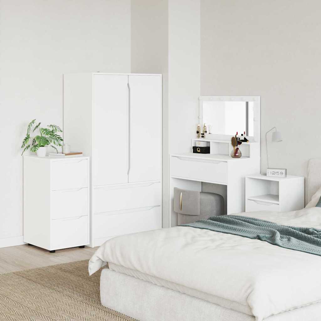 Storage Cabinet White 40 x 48 x 81 cm Engineered Wood