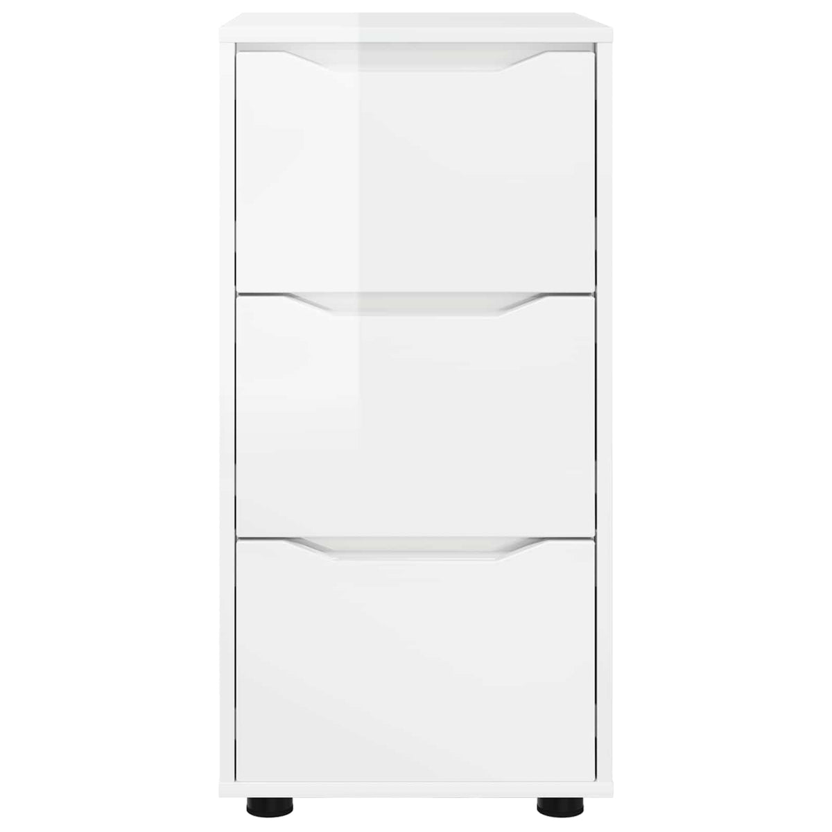Storage Cabinet High Gloss White 40 x 48 x 81 cm