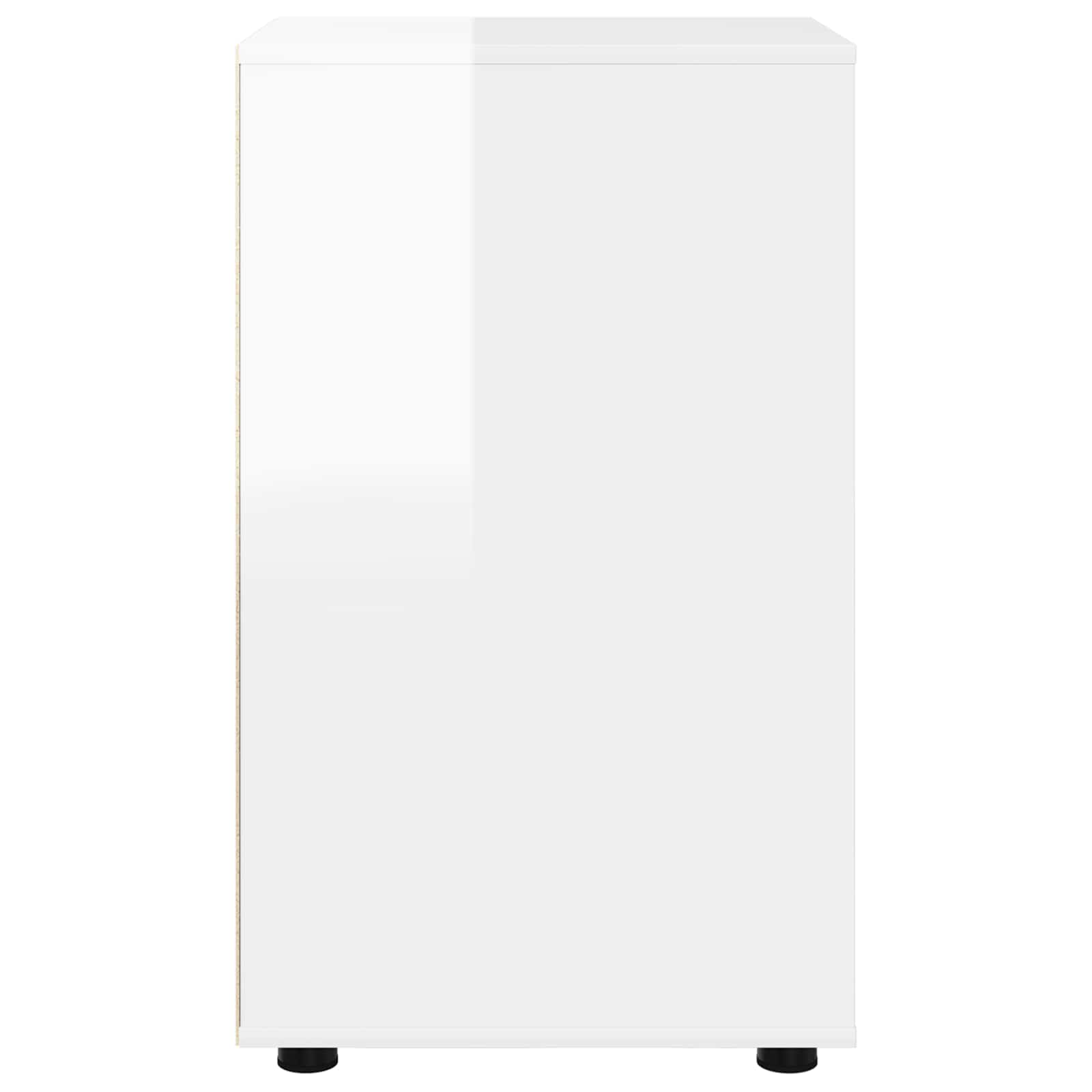 Storage Cabinet High Gloss White 40 x 48 x 81 cm