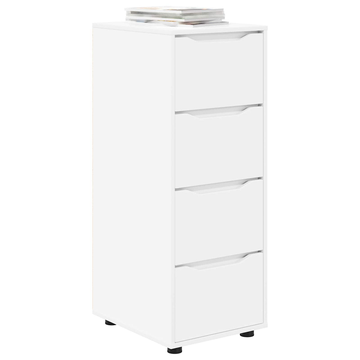 Storage Cabinet White 40 x 48 x 105 cm Engineered Wood