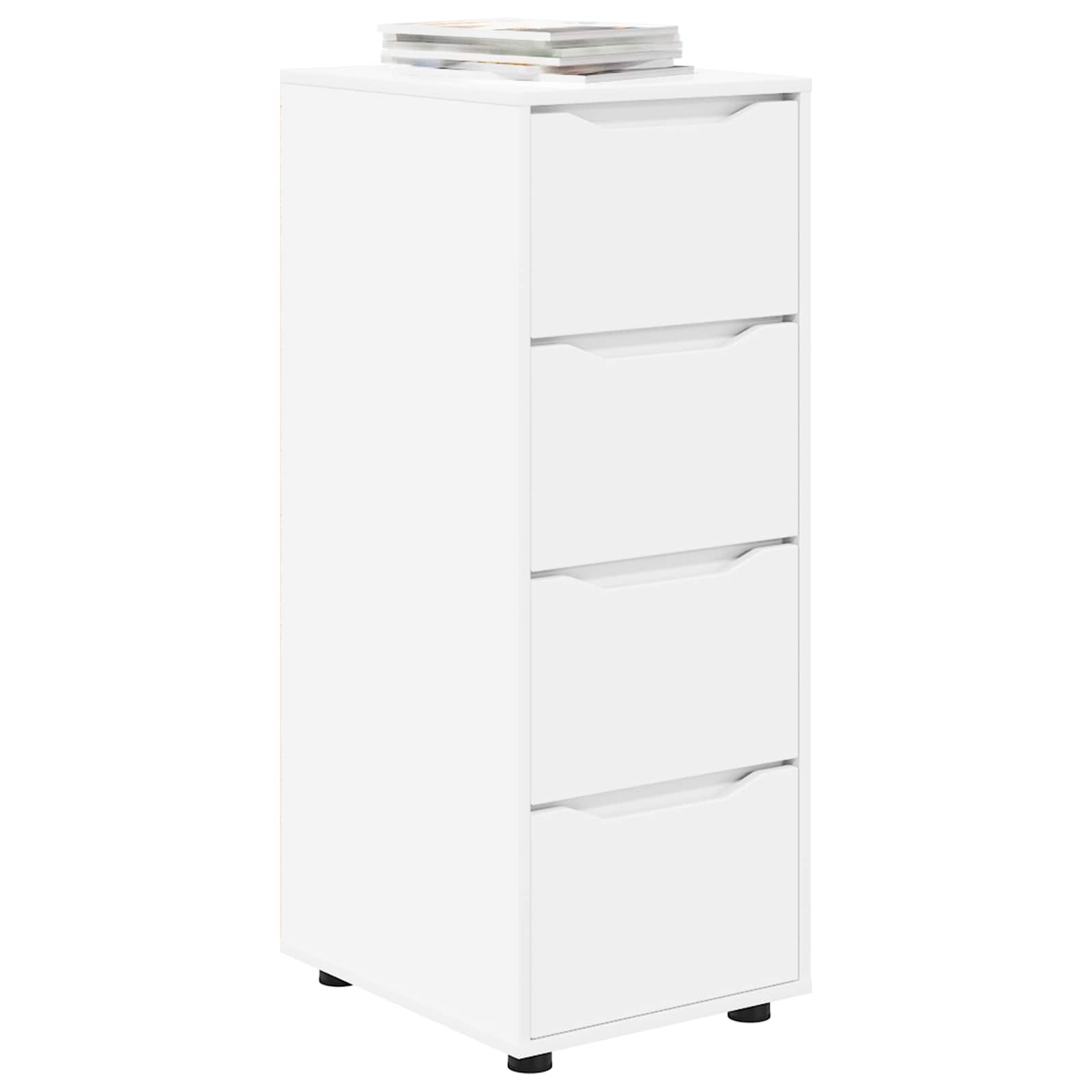 Storage Cabinet White 40 x 48 x 105 cm Engineered Wood
