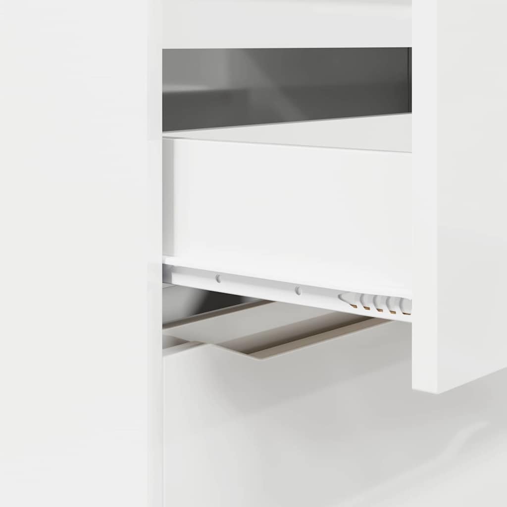 Storage Cabinet High Gloss White 40 x 48 x 105 cm