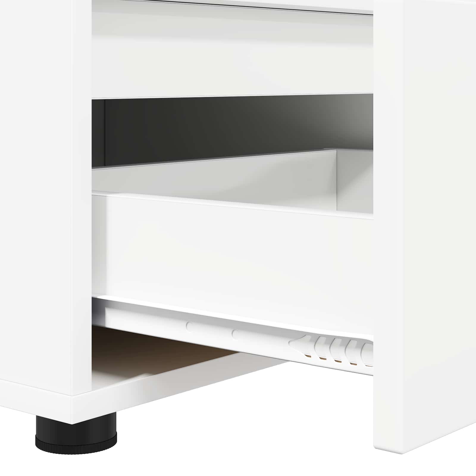 TV Cabinet with Drawer White 100 x 48 x 43 cm Engineered Wood