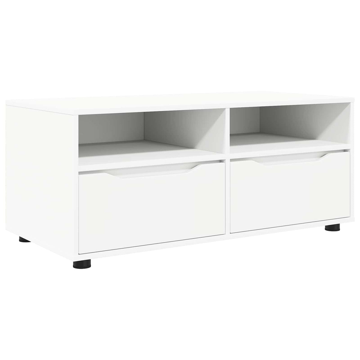 TV Cabinet with Drawer White 100 x 48 x 43 cm Engineered Wood