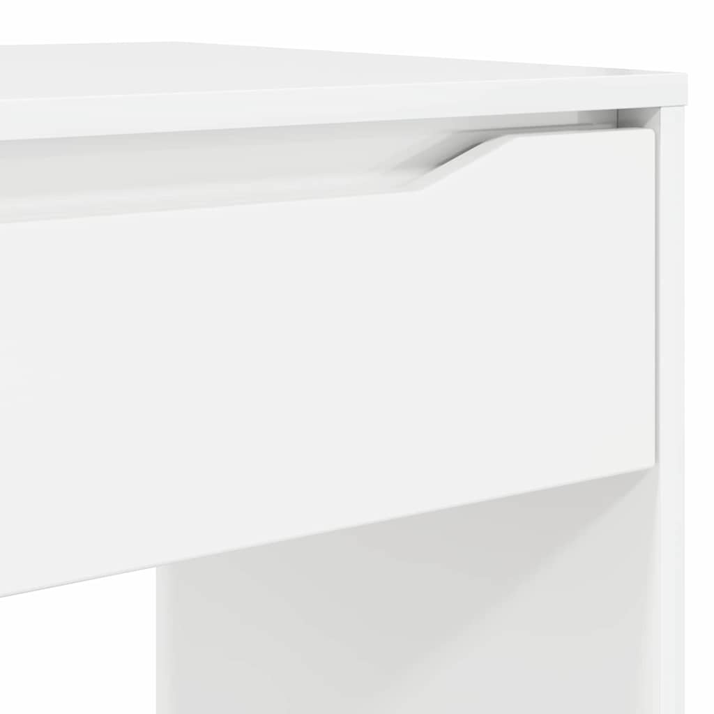 Desk High Gloss White 100 x 50 x 78 cm Engineered Wood