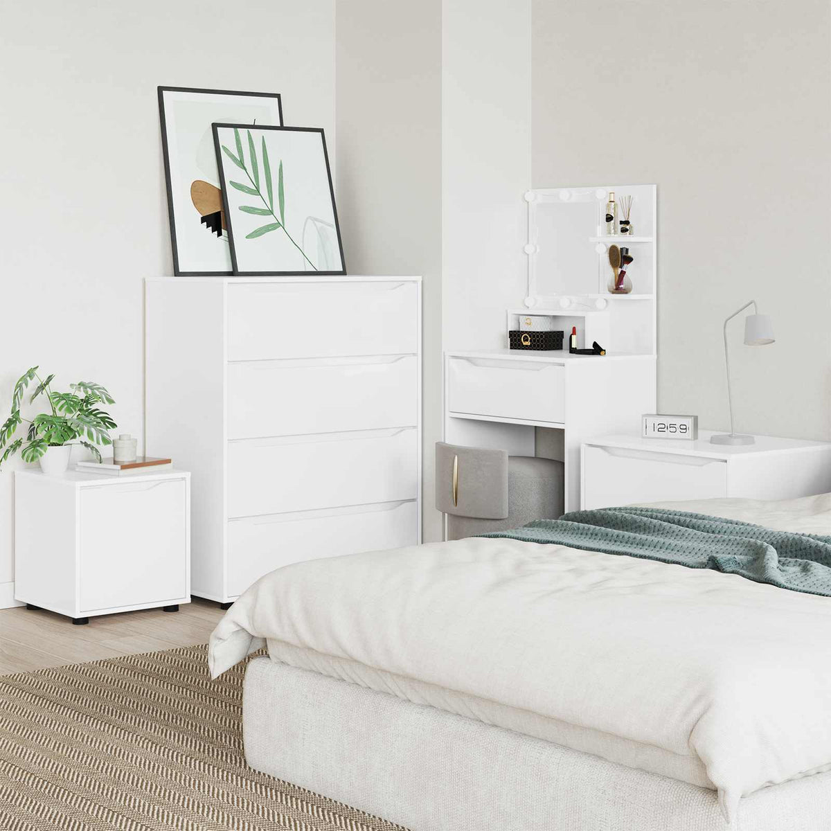 Bathroom Cabinet White 40.5 x 40 x 44 cm Engineered Wood
