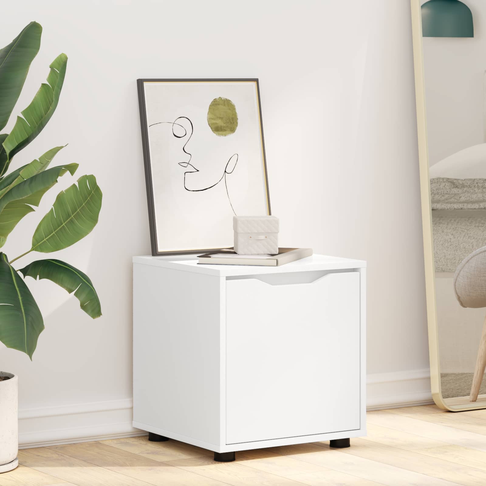 Bathroom Cabinet White 40.5 x 40 x 44 cm Engineered Wood