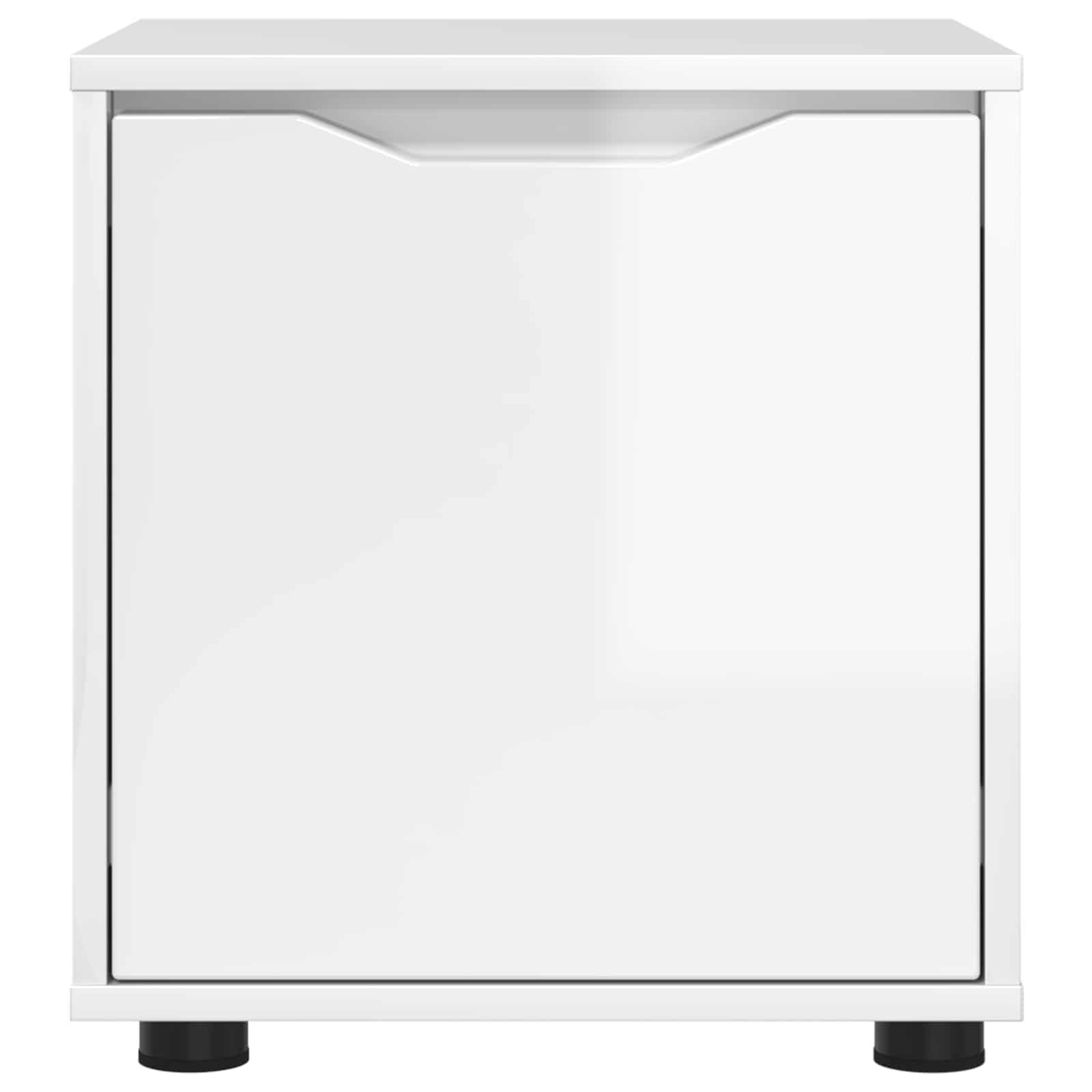 Bathroom Cabinet High Gloss White 40.5 x 40 x 44 cm