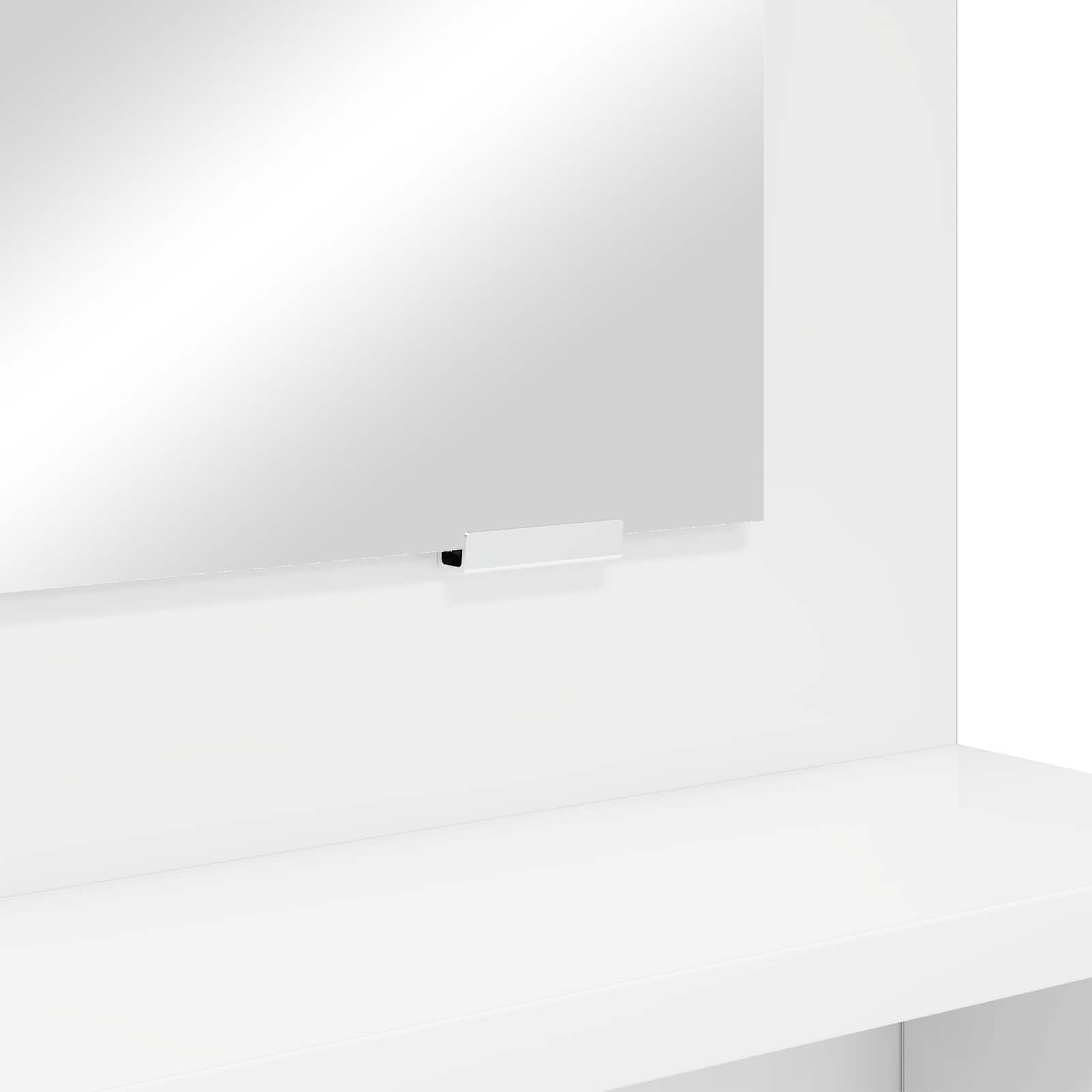 Bedroom Dressing Tables with Drawer White 80 x 39.6 x 135 cm