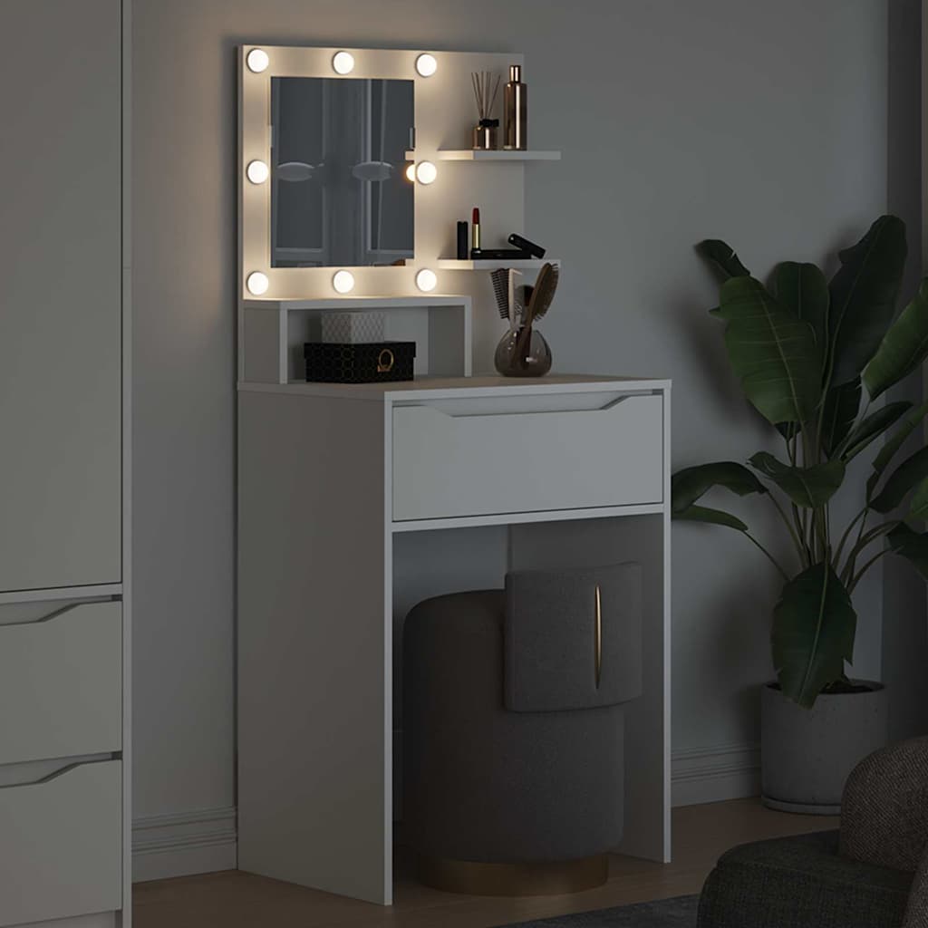 Bedroom Dressing Tables with Drawer White 80 x 39.6 x 135 cm