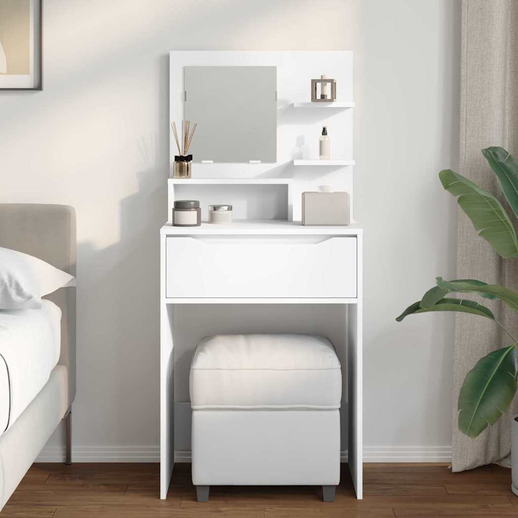 Bedroom Dressing Tables with Drawer White 80 x 39.6 x 135 cm