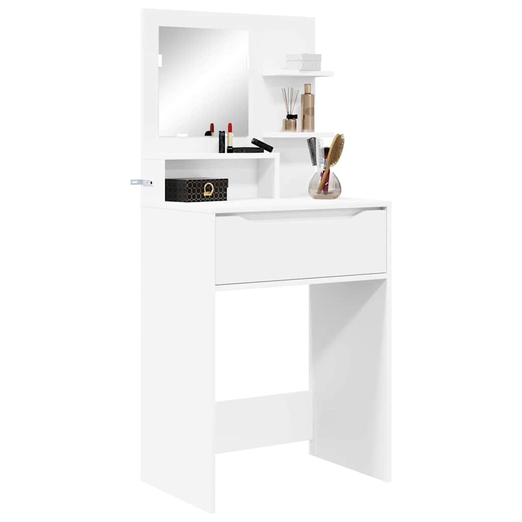 Bedroom Dressing Tables with Drawer White 80 x 39.6 x 135 cm