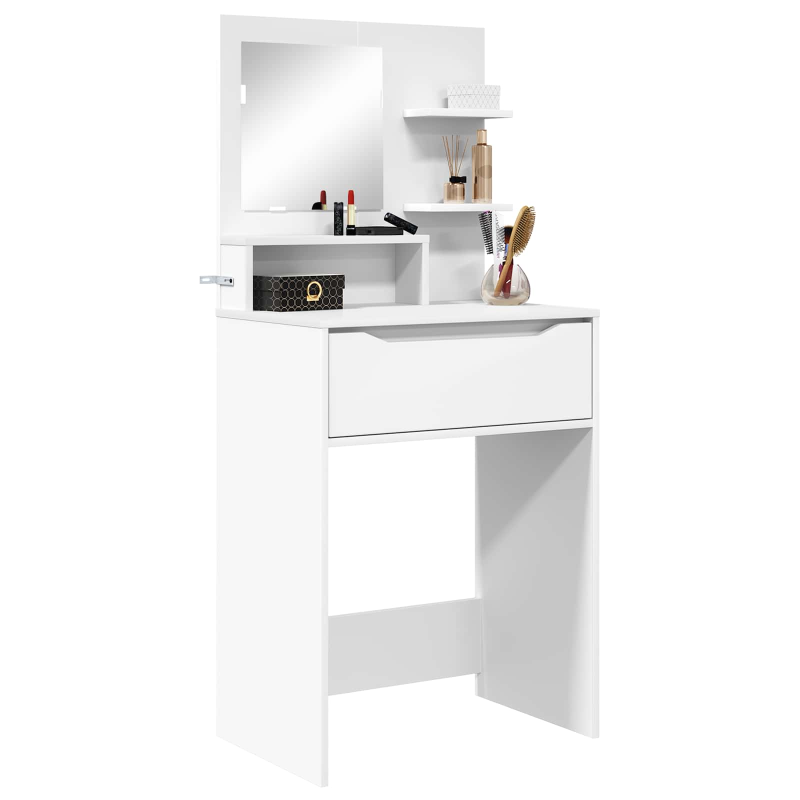 Bedroom Dressing Tables with Drawer White 80 x 39.6 x 135 cm