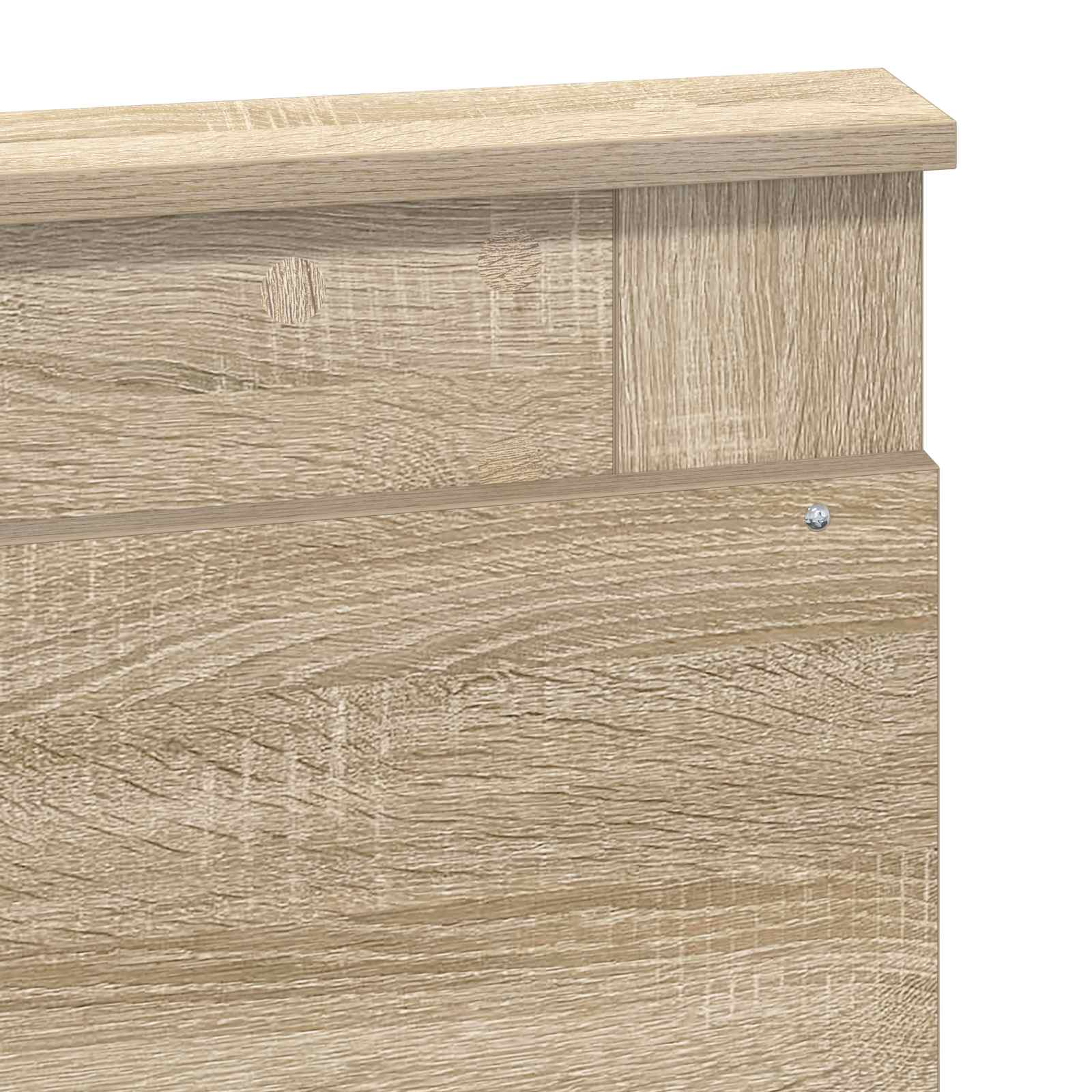 Headboard with Headboard Sonoma Oak 150 cm Engineered Wood