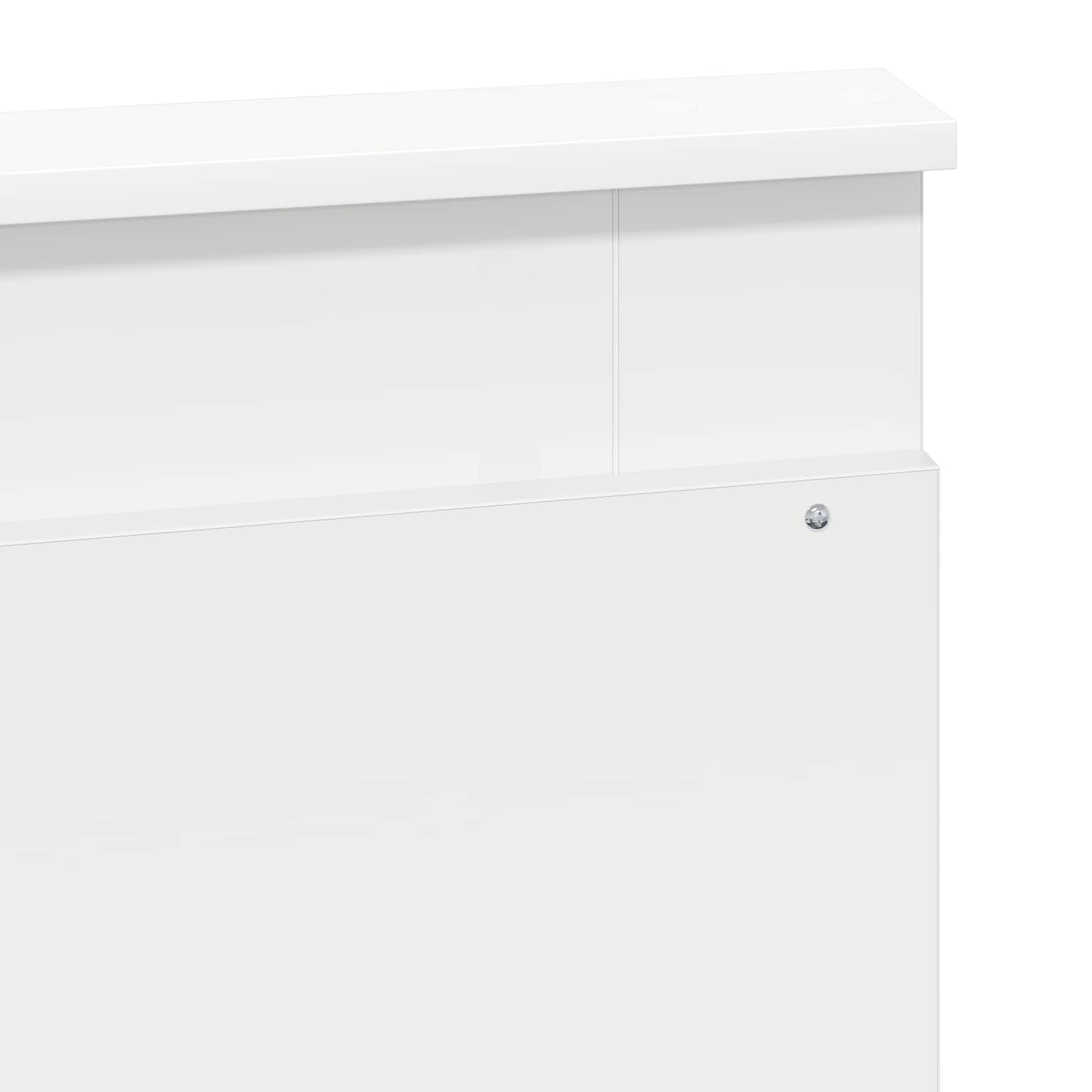 Headboard with Headboard White 135 cm Engineered Wood