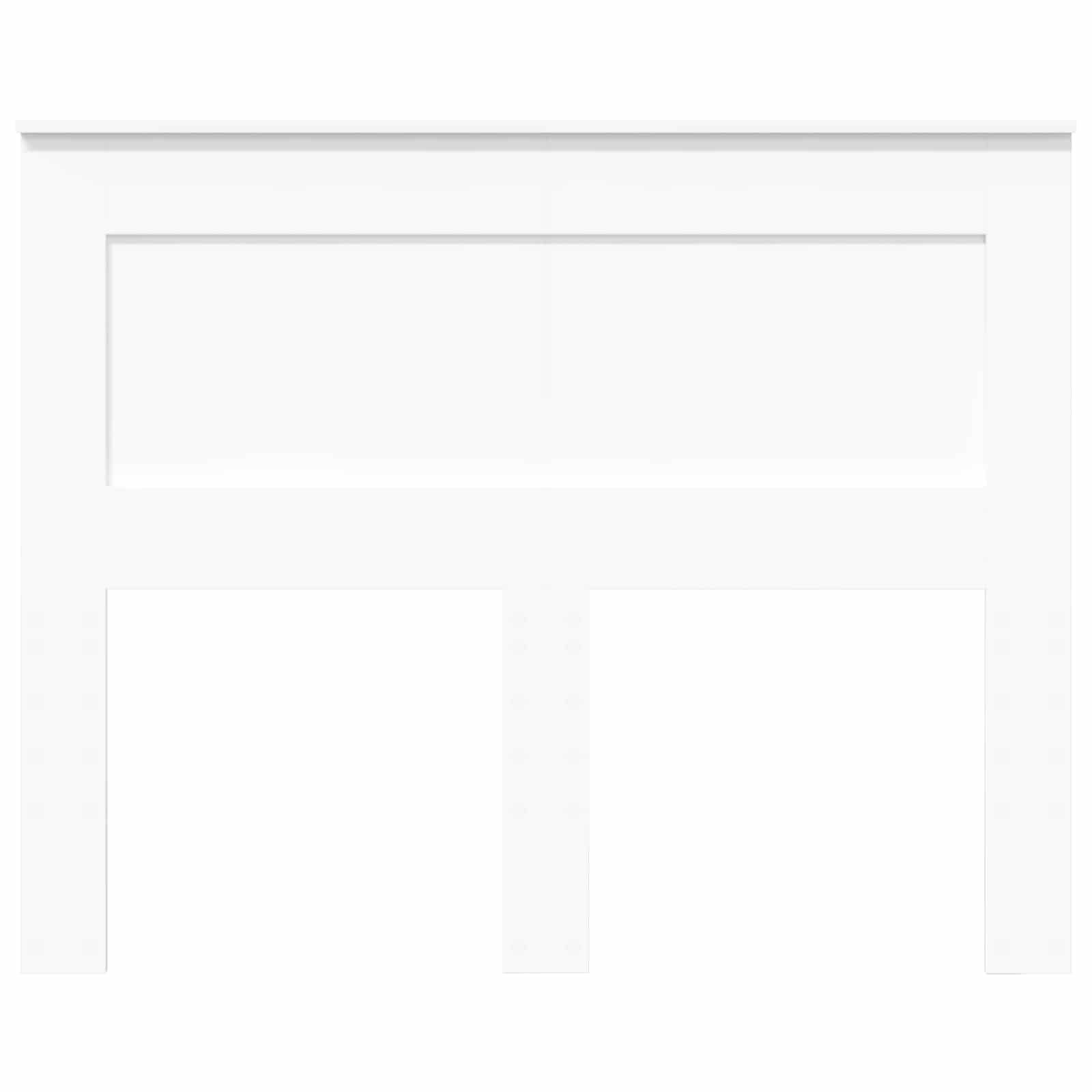 Headboard with Headboard White 135 cm Engineered Wood