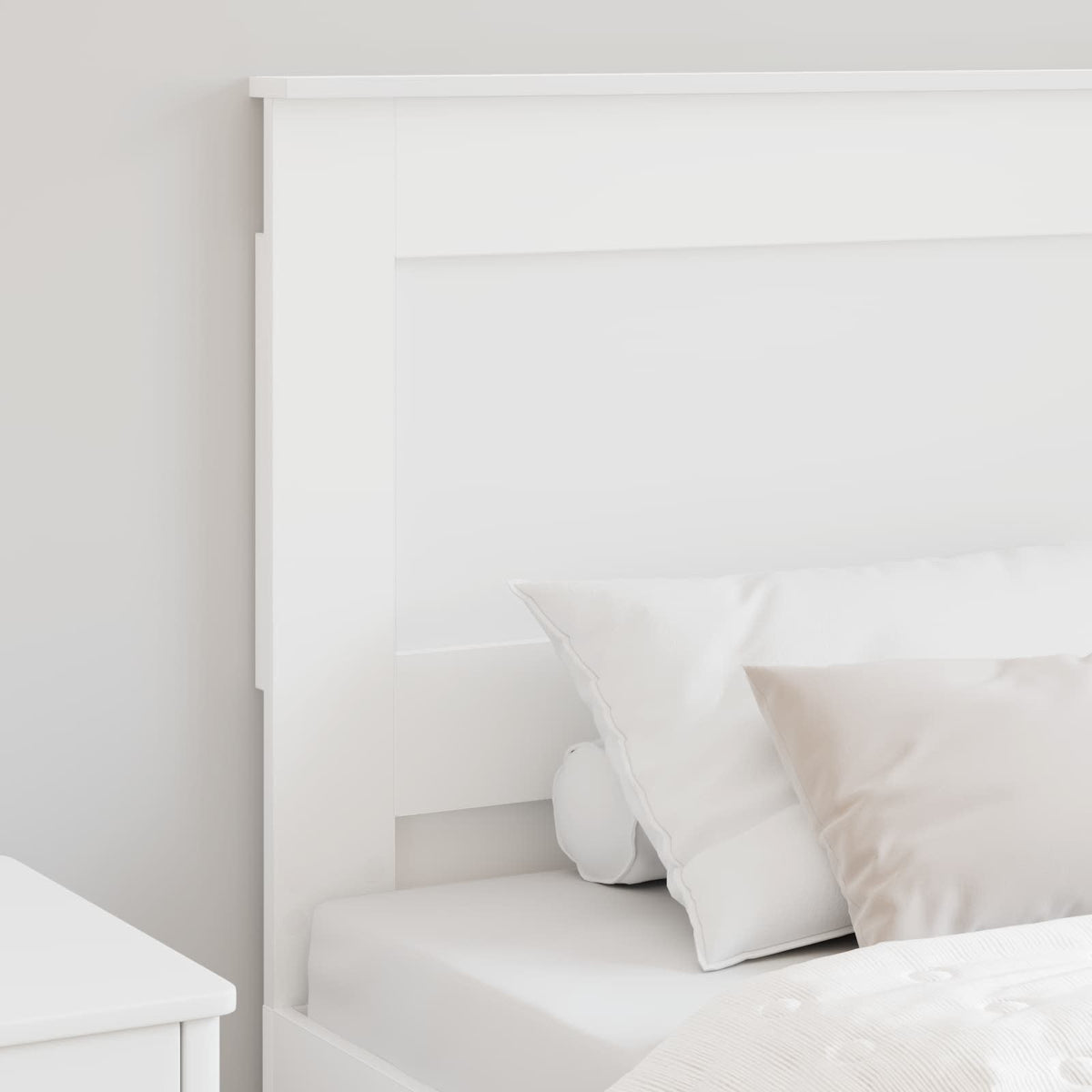 Headboard with Headboard White 90 cm Engineered Wood
