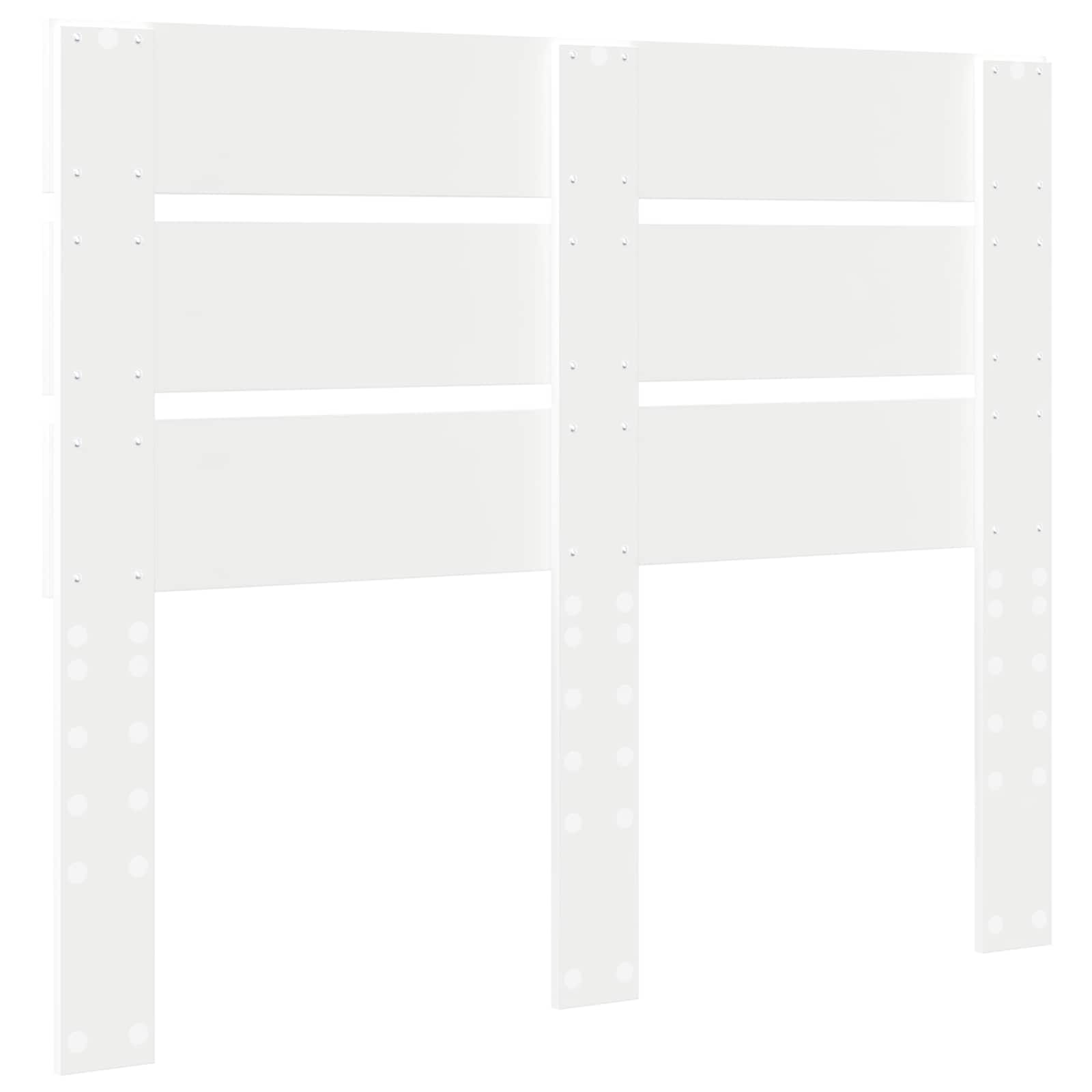 Headboard White 135 cm Engineered Wood