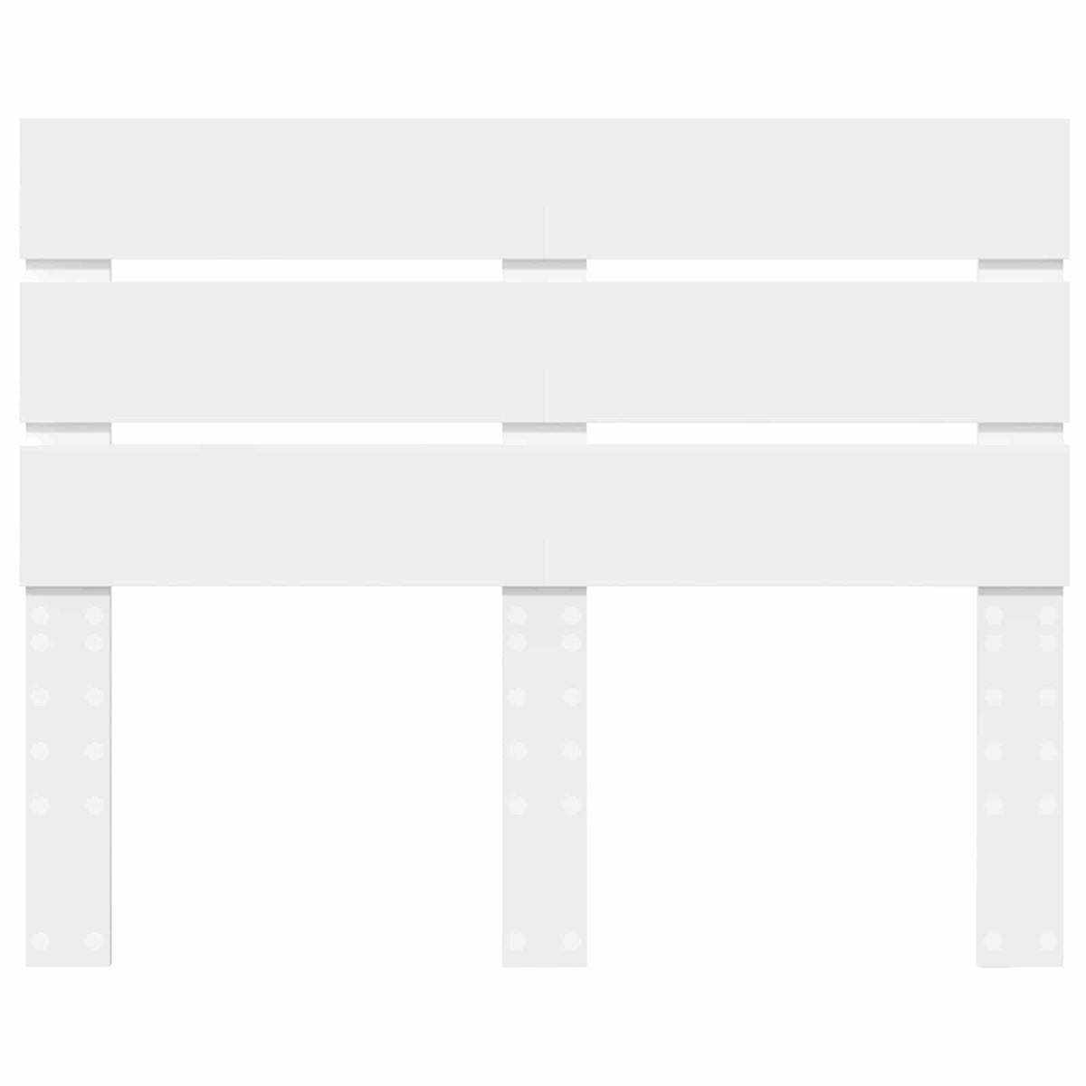 Headboard White 135 cm Engineered Wood